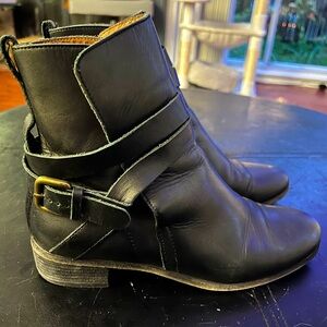 See by Chloe black leather boots 38.5